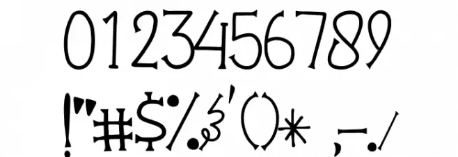 Pumpkin Jack Font OTHER CHARS