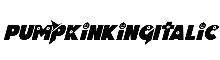 Pumpkin King Italic  免费字体下载