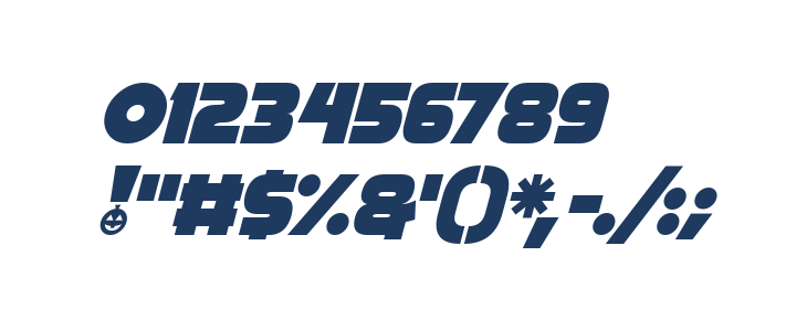 Pumpkin King Italic Other Characters