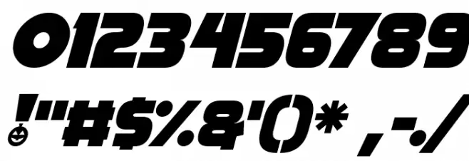 Pumpkin King Italic Font OTHER CHARS