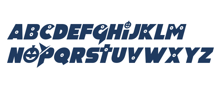 Pumpkin King Italic Lowercase