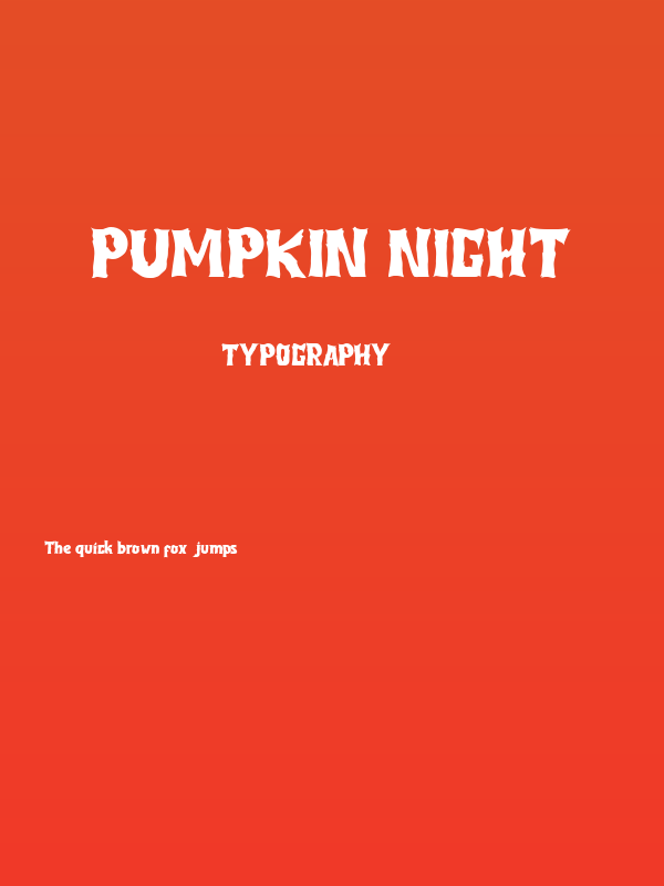 Pumpkin Night Poster
