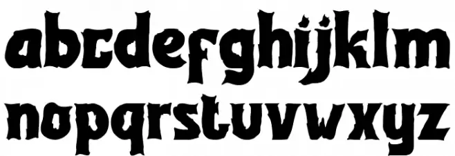 Pumpkin Night Font LOWERCASE