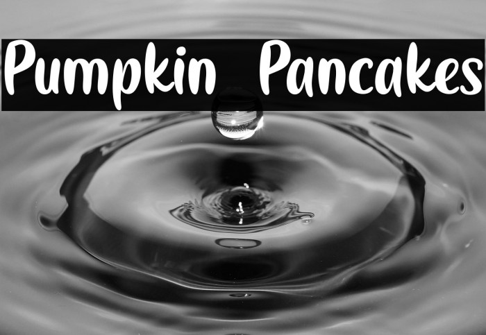 Pumpkin Pancakes Example 1