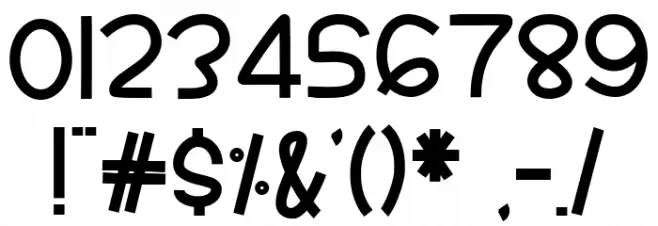 Pumpkin Party Font OTHER CHARS