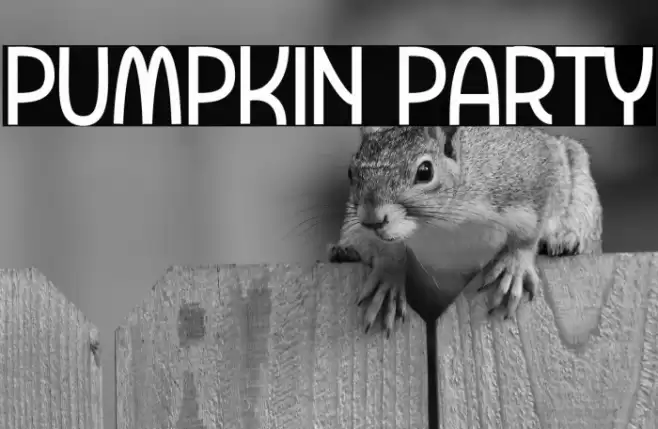 Pumpkin Party Font examples