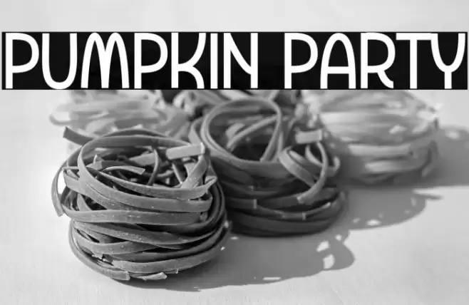 Pumpkin Party Font examples
