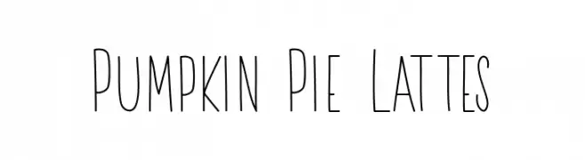 Pumpkin Pie Lattes  Fuentes Gratis Descargar