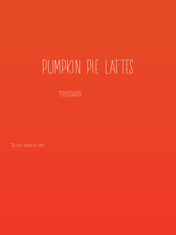 Pumpkin Pie Lattes Poster