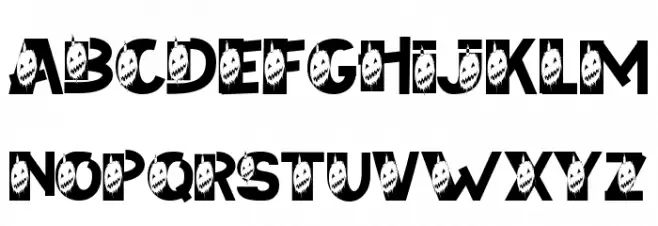 Pumpkin Scream Font UPPERCASE