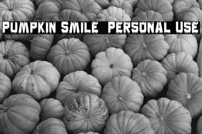 Pumpkin Smile - Personal Use フォント examples
