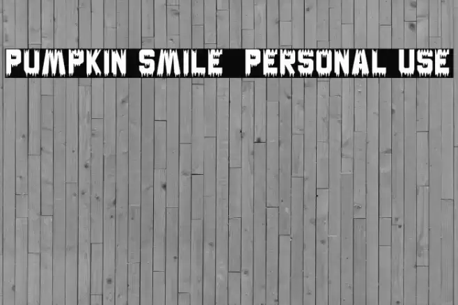 Pumpkin Smile - Personal Use フォント examples