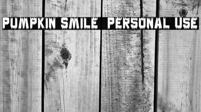 Pumpkin Smile - Personal Use フォント examples