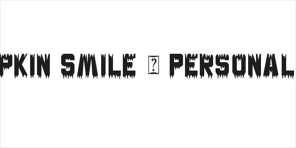 Pumpkin Smile - Personal Use Logo