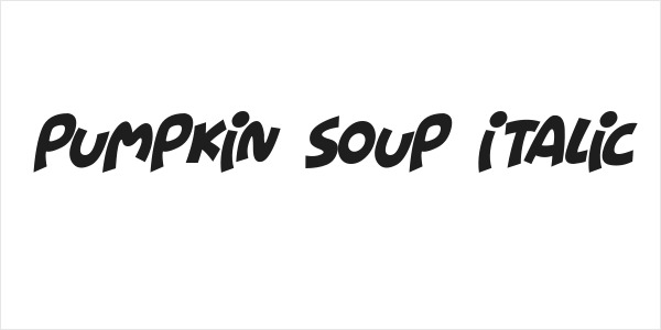 Pumpkin Soup Italic Logo