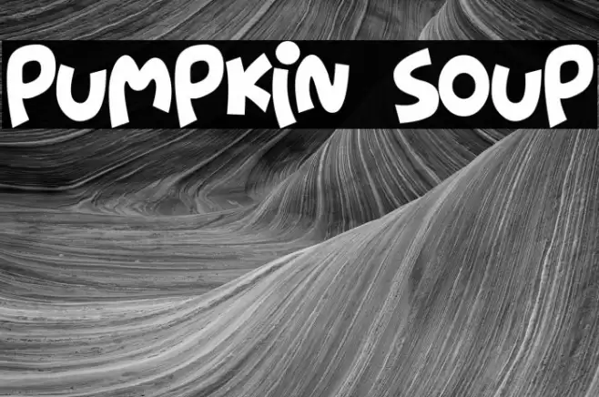 Pumpkin Soup Font examples