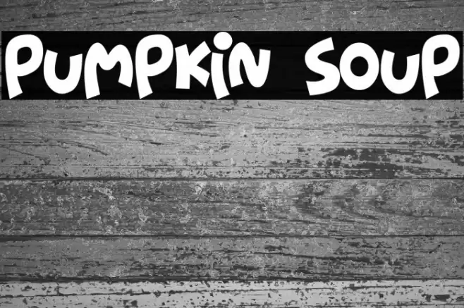 Pumpkin Soup Font examples