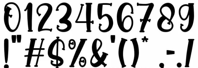 Pumpkin Spice Font OTHER CHARS