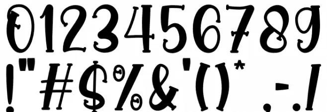 Pumpkin Spice Font OTHER CHARS