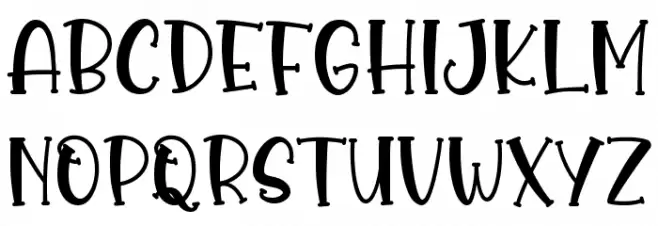 Pumpkin Spice Font Litere mari