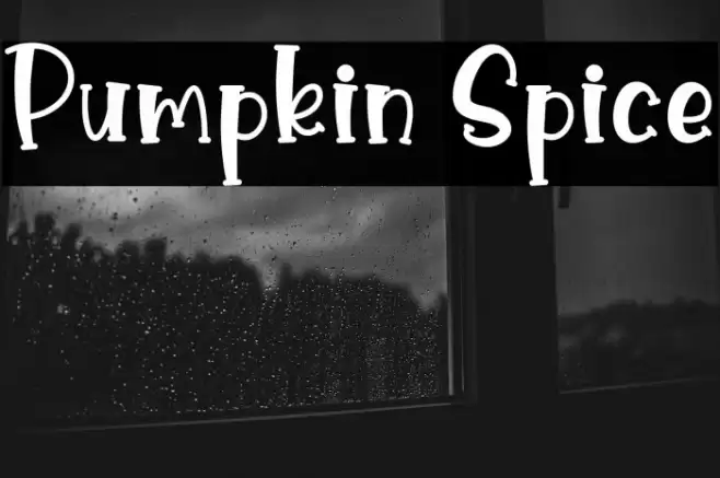 Pumpkin Spice Font examples