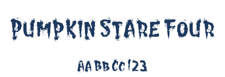 Pumpkin Stare Four Font Preview