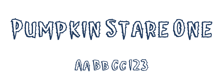 Pumpkin Stare One Font Preview