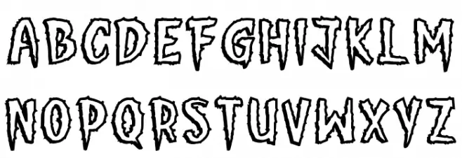 Pumpkin Stare One 字体 大写