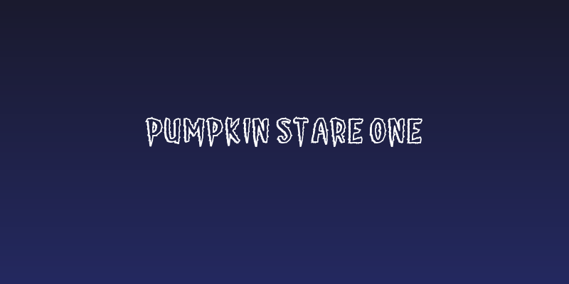 Pumpkin Stare One Social Header