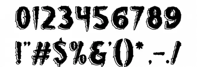 Pumpkin Stare Two フォント その他の文字