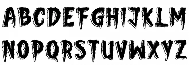 Pumpkin Stare Two 字体 大写