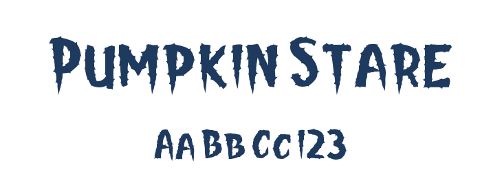 Pumpkin Stare Font Preview