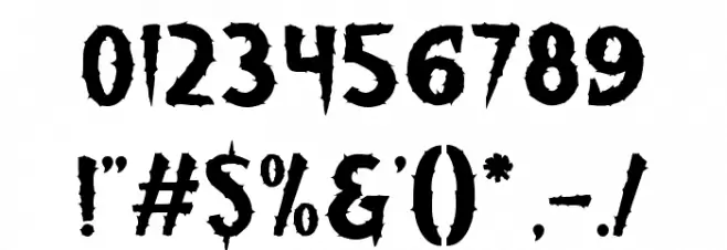 Pumpkin Stare Schriftart Anderer Schreiben