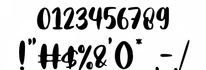 Pumpkin Story Font OTHER CHARS