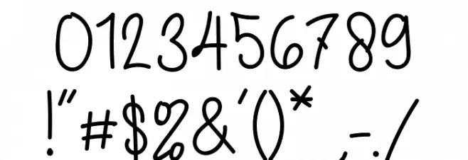 Pumpkin Story Font OTHER CHARS