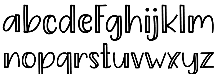 Pumpkin Story Font LOWERCASE