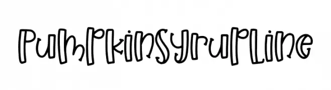 Pumpkin Syrup Line  font caratteri gratis
