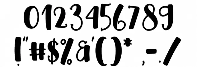 Pumpkin Syrup Solid Font OTHER CHARS