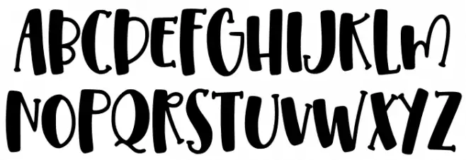 Pumpkin Syrup Solid Schriftart Groß