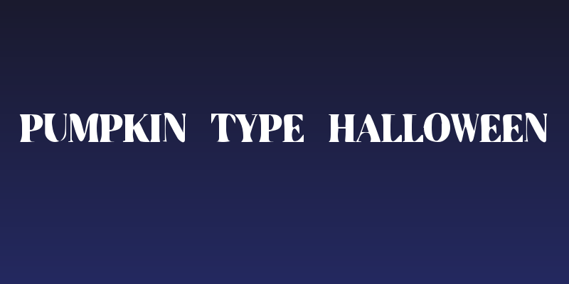 Pumpkin Type Halloween Social Header