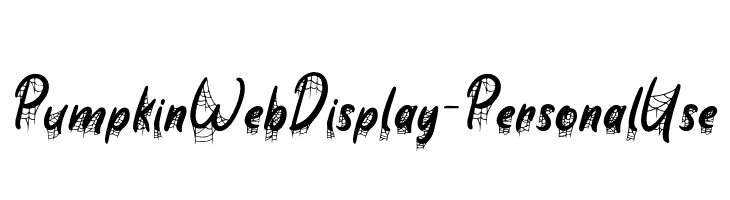 Pumpkin Web Display - Personal Use  font caratteri gratis