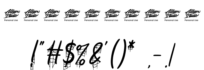 Pumpkin Web Display - Personal Use Font OTHER CHARS