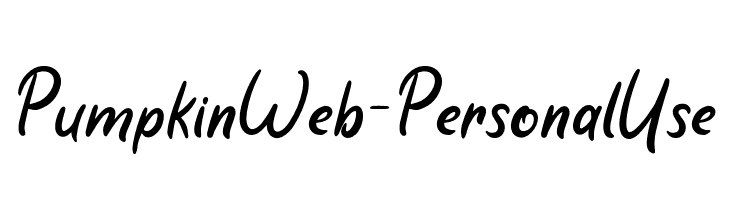 Pumpkin Web - Personal Use  les polices de caractères gratuit tlcharger
