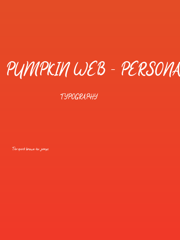 Pumpkin Web - Personal Use Poster