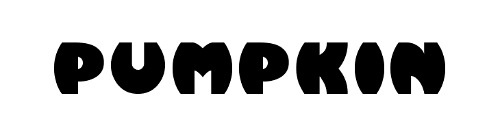 Pumpkin  フリーフォントのダウンロード