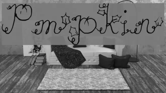 Pumpkin Font examples