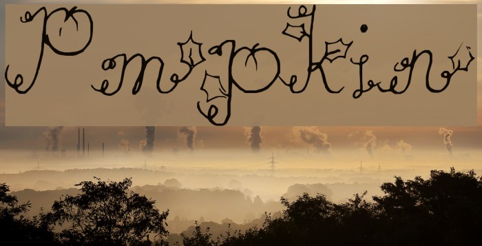 Pumpkin Font examples