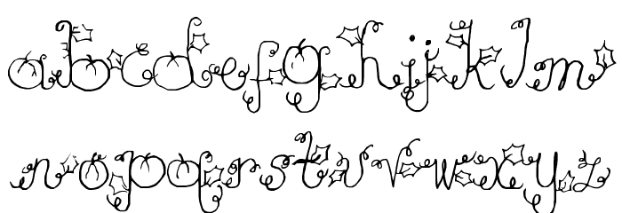 Pumpkin Font LOWERCASE