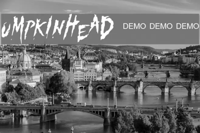 Pumpkinhead DEMO Font examples