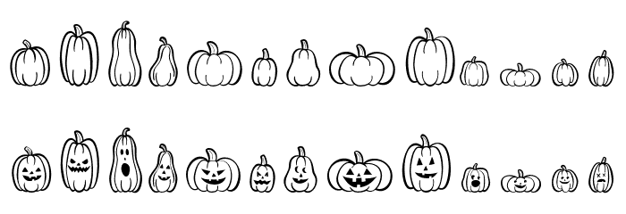 PumpkinsAreCool لخطوط تنزيل الأحرف الكبيرة